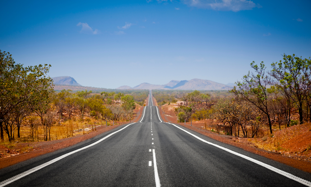 Australian outback roads -- the perfect place to test your Land Rover.